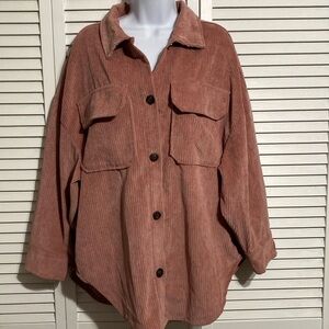 Ci Sono Pink Utility Jacket Relaxed Fit